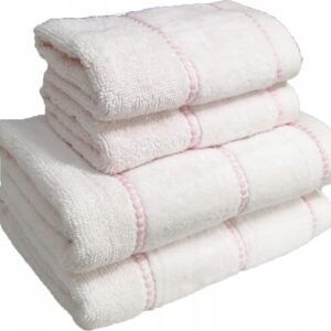 Ręcznik 2 x 50x90cm + 2 x 70x140cm 500g bawełna komplet j.róż