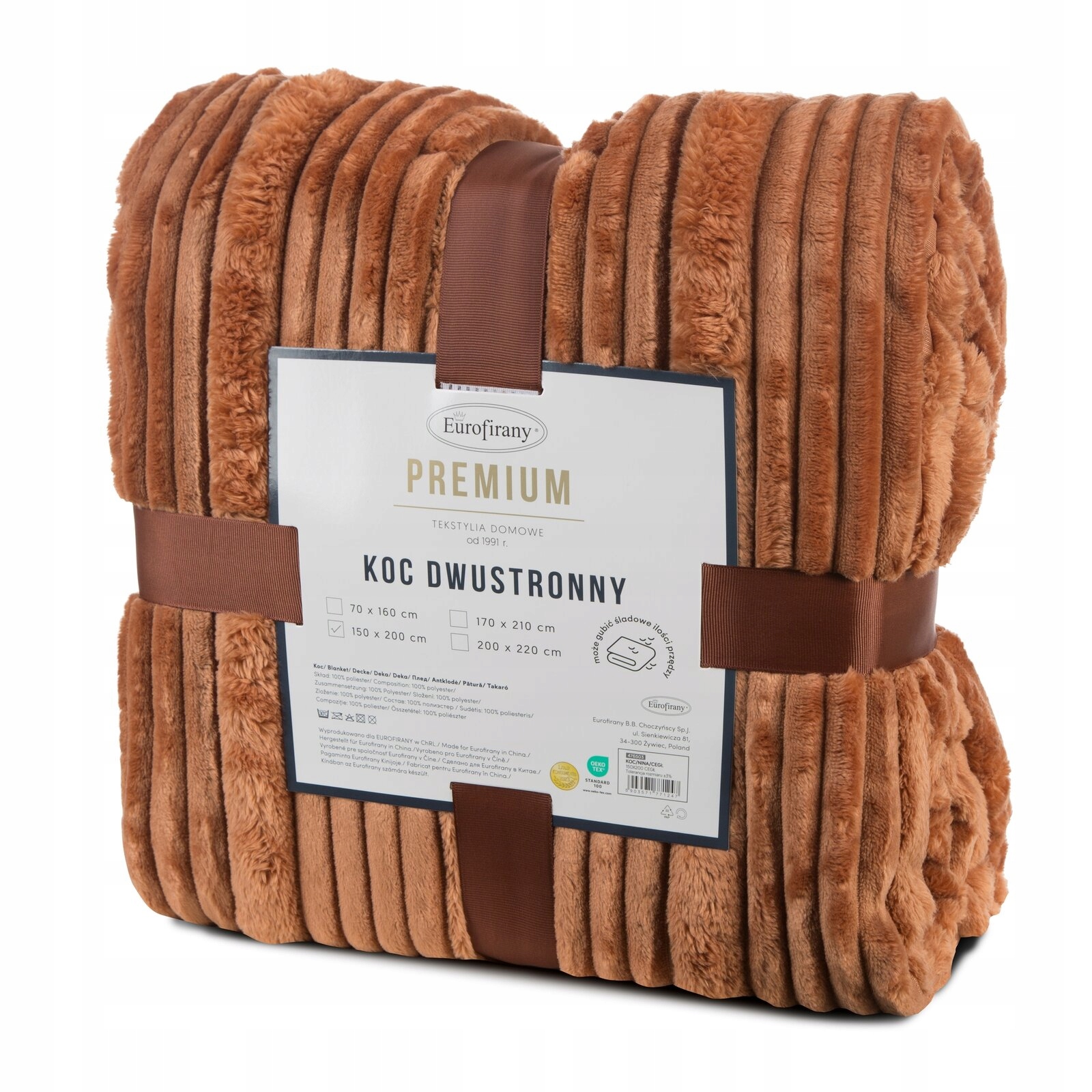 Koc narzuta mięciutki gruby 150 cm x 200 cm - obrazek 11