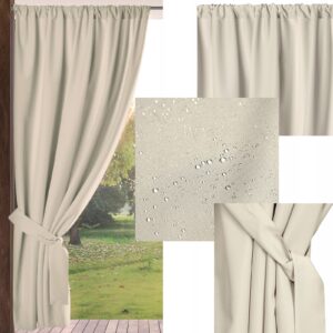 Zasłona zasłony ogrodowa 155x200 wodoodporna tunel