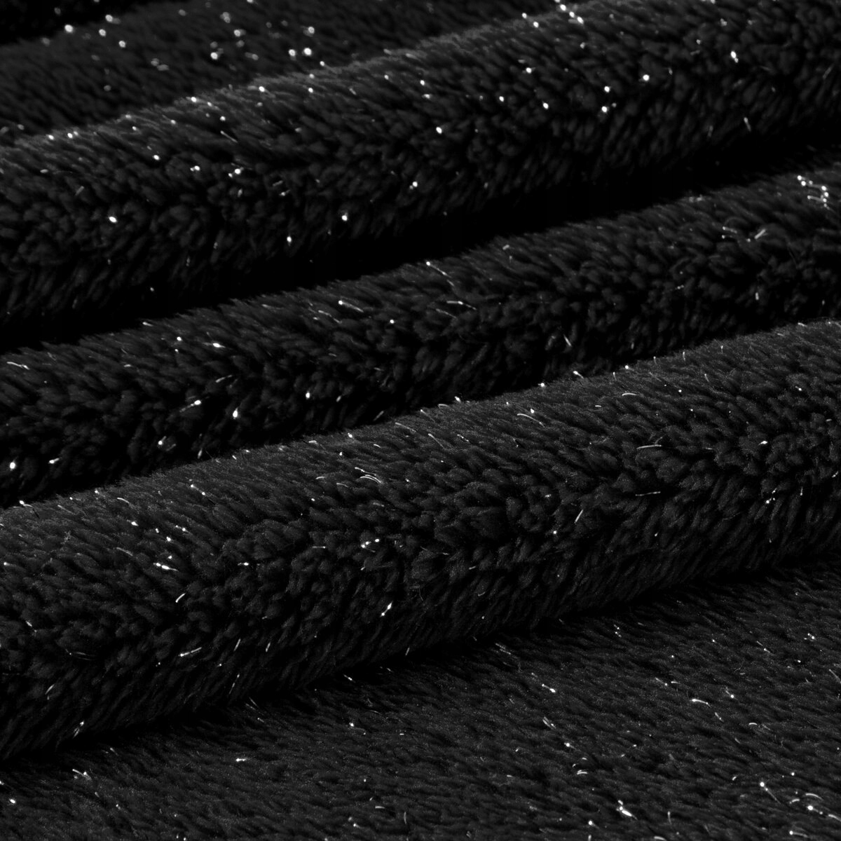 Koc narzuta mięciutki gruby 150 cm x 200 cm czarny - obrazek 11