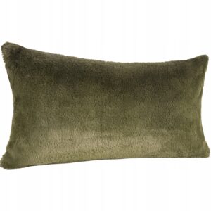 Futrzana poszewka dekoracyjna 30 x 50cm oliwka