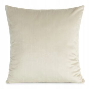 Welwetowa poszewka dekoracyjna 45x45 Jasnobeżowa