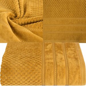 RĘCZNIK KĄPIELOWY BAWEŁNA 70x140 KOLORY PREZENT MIÓD