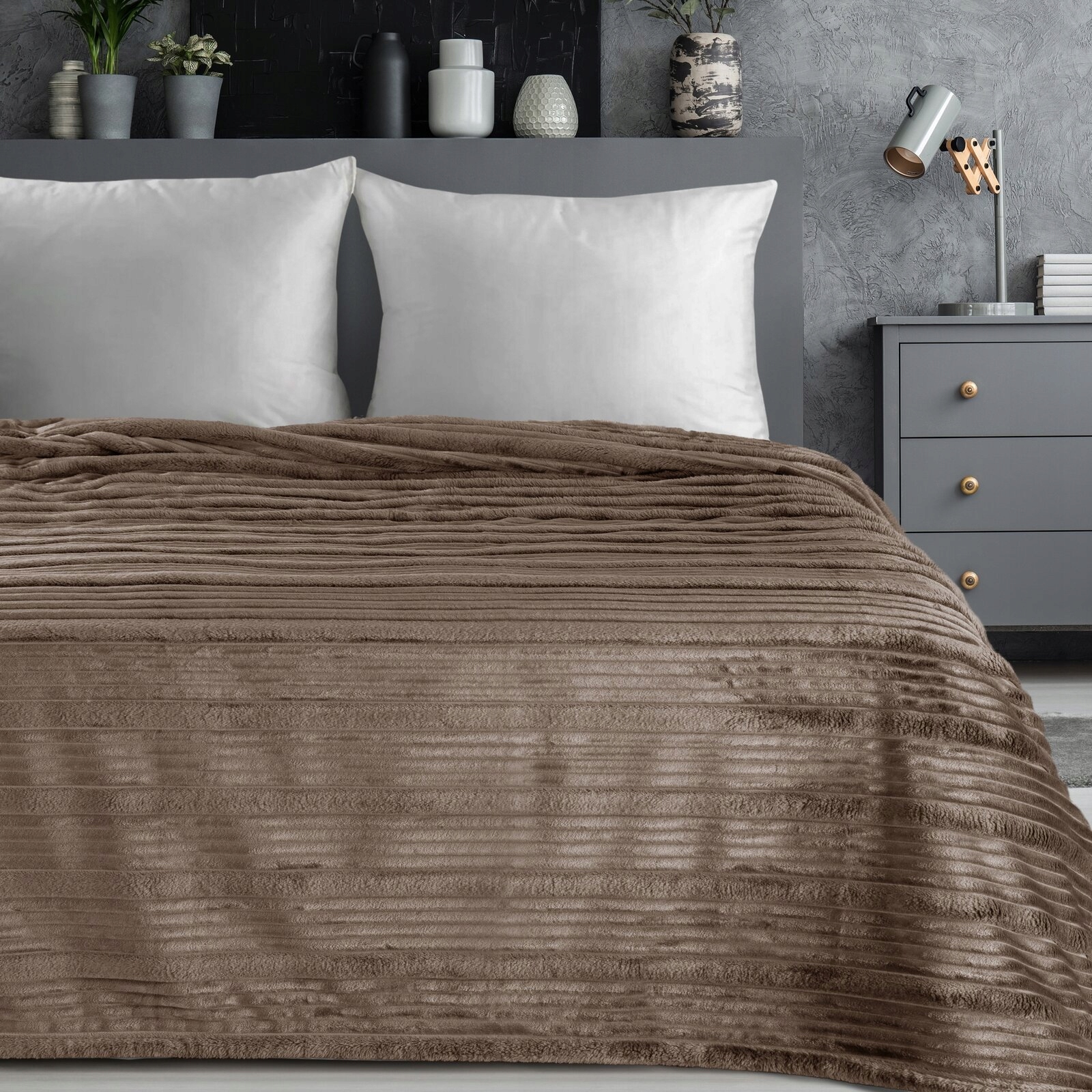 Koc narzuta mięciutki gruby 220 cm x 200 cm - obrazek 9