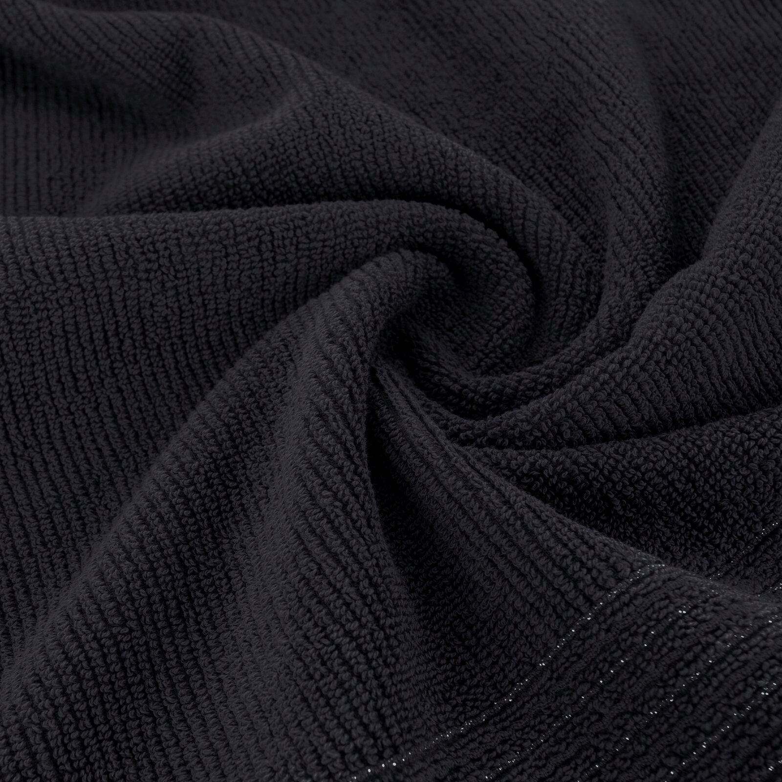 Ręcznik 2x30x50cm + 2 x 50x90cm + 2 x 70x140cm 500g bawełna zestaw czarny - obrazek 8