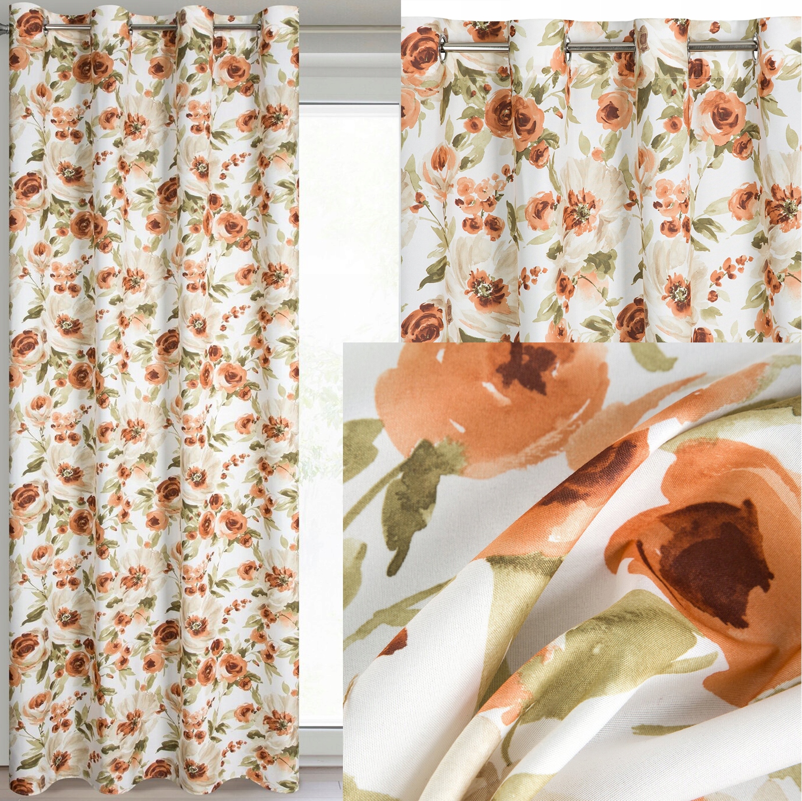 Zasłona półzaciemniająca kółka 140 cm x 250 cm - obrazek 11