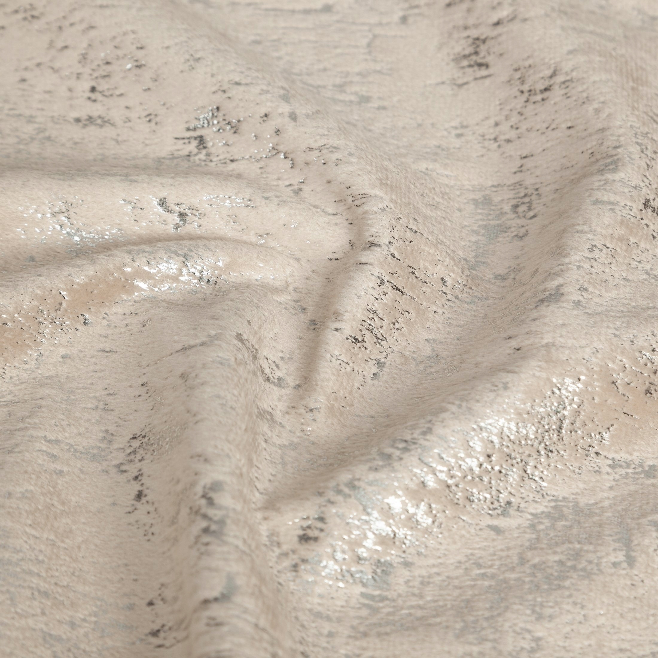 Nowoczesna Zasłona welwetowa 140X250 beżowa z delikatnym nadrukiem - obrazek 16