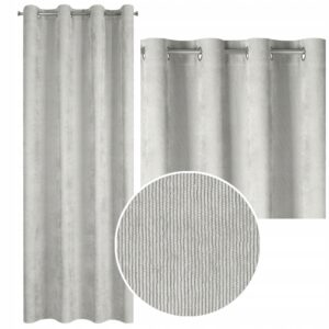 Zasłona półzaciemniające kółka 140 cm x 250 cm