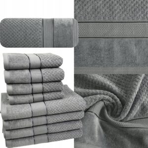 KOMPLET RĘCZNIKI KĄPIELOWE 8x SZTUK PREZENT