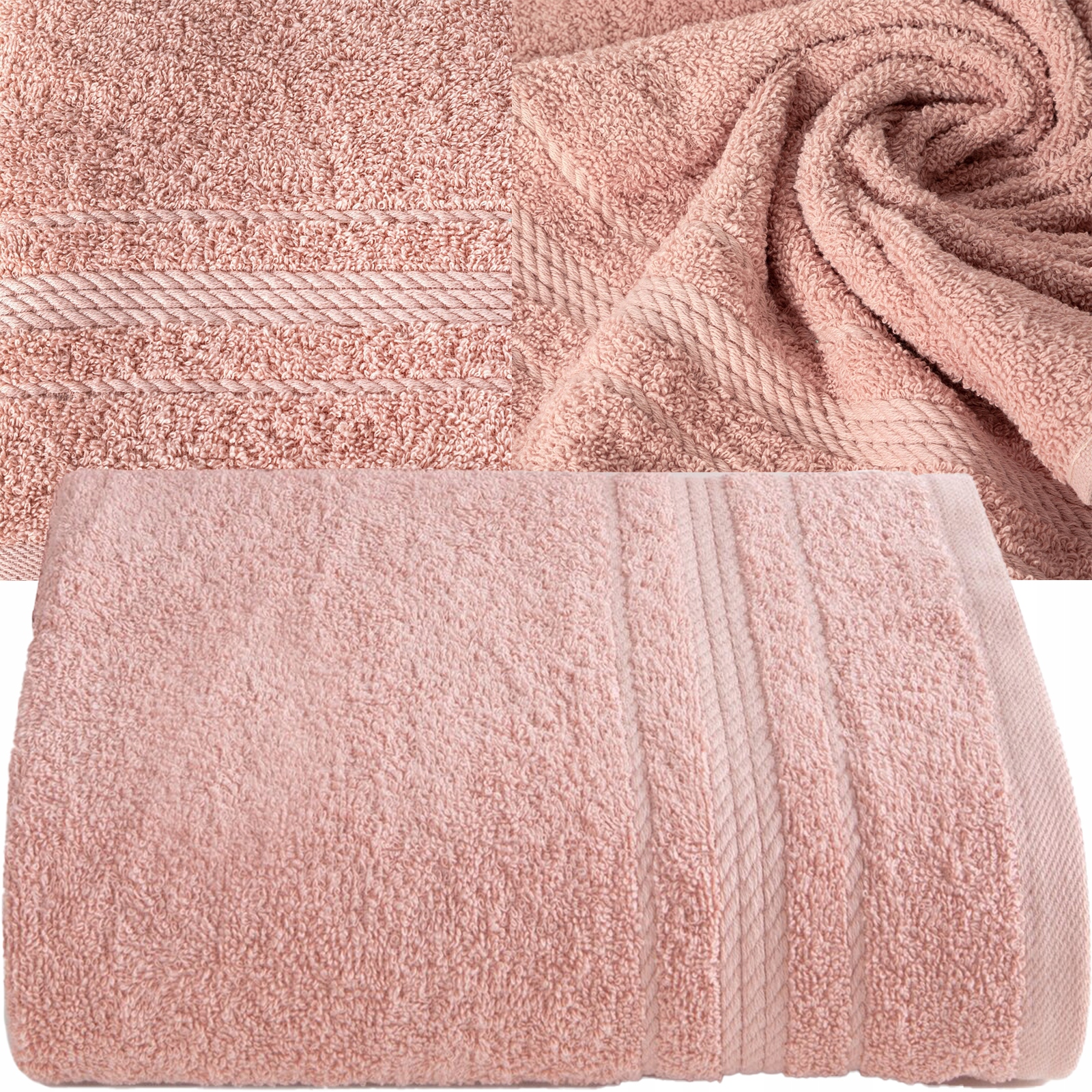 Miękki ręcznik kąpielowy 50X90 gramatura 450 RÓŻ - obrazek 5