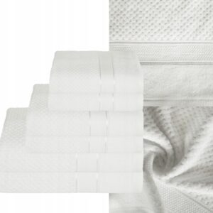KOMPLET RĘCZNIKI KĄPIELOWE 6x SZTUK PREZENT 500gsm biały