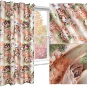 ZASŁONA GOTOWA ZACIEMNIAJĄCA BLACKOUT 140X250 PRZELOTKA