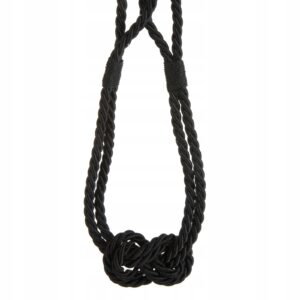SZNUR DEKORACYJNY DO FIRAN CZARNY