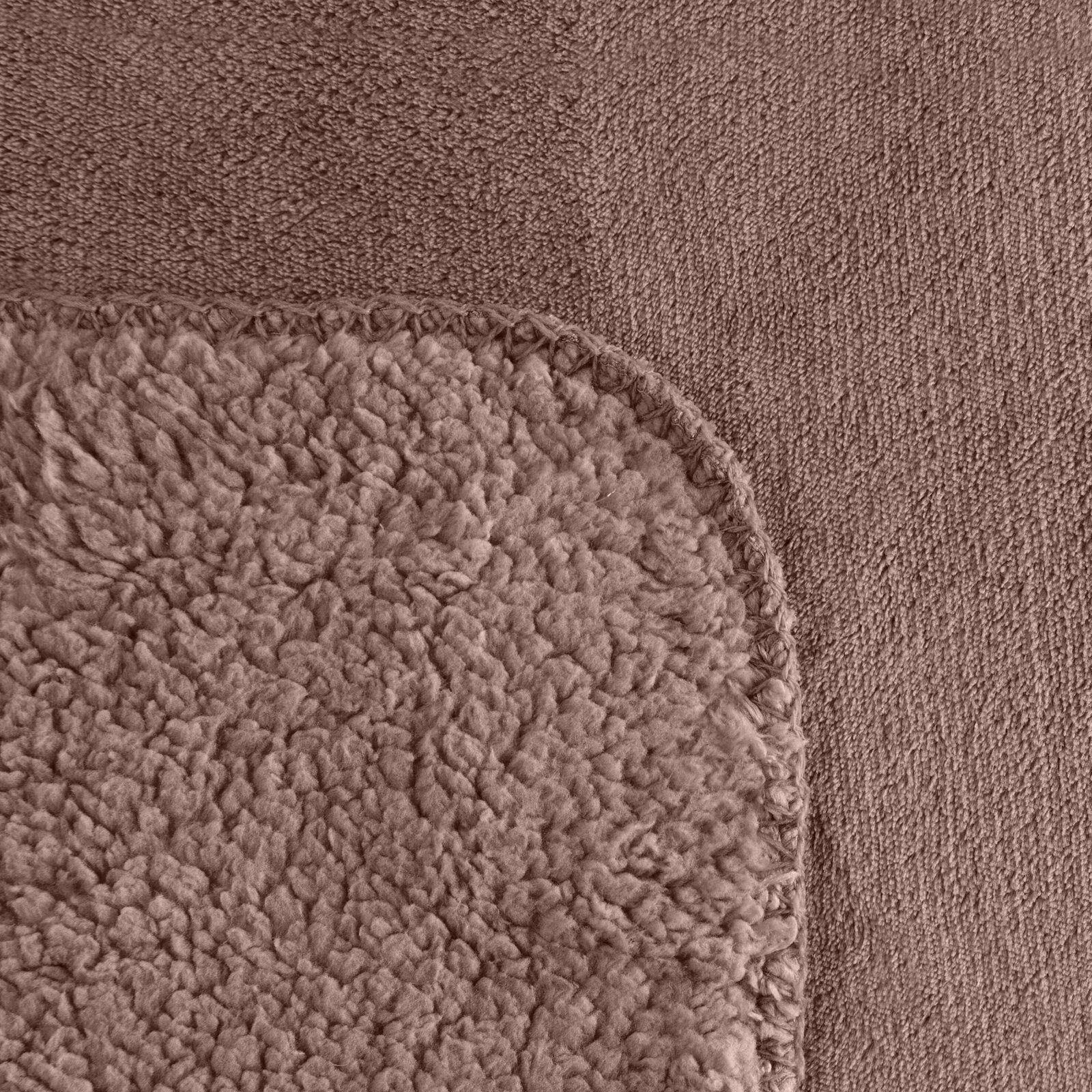 Koc narzuta dwustronny PREMIUM 150 x 200 cm mocha - obrazek 7