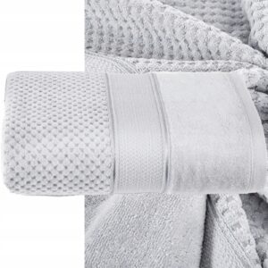 DUŻY RĘCZNIK 90X150 SREBRNY