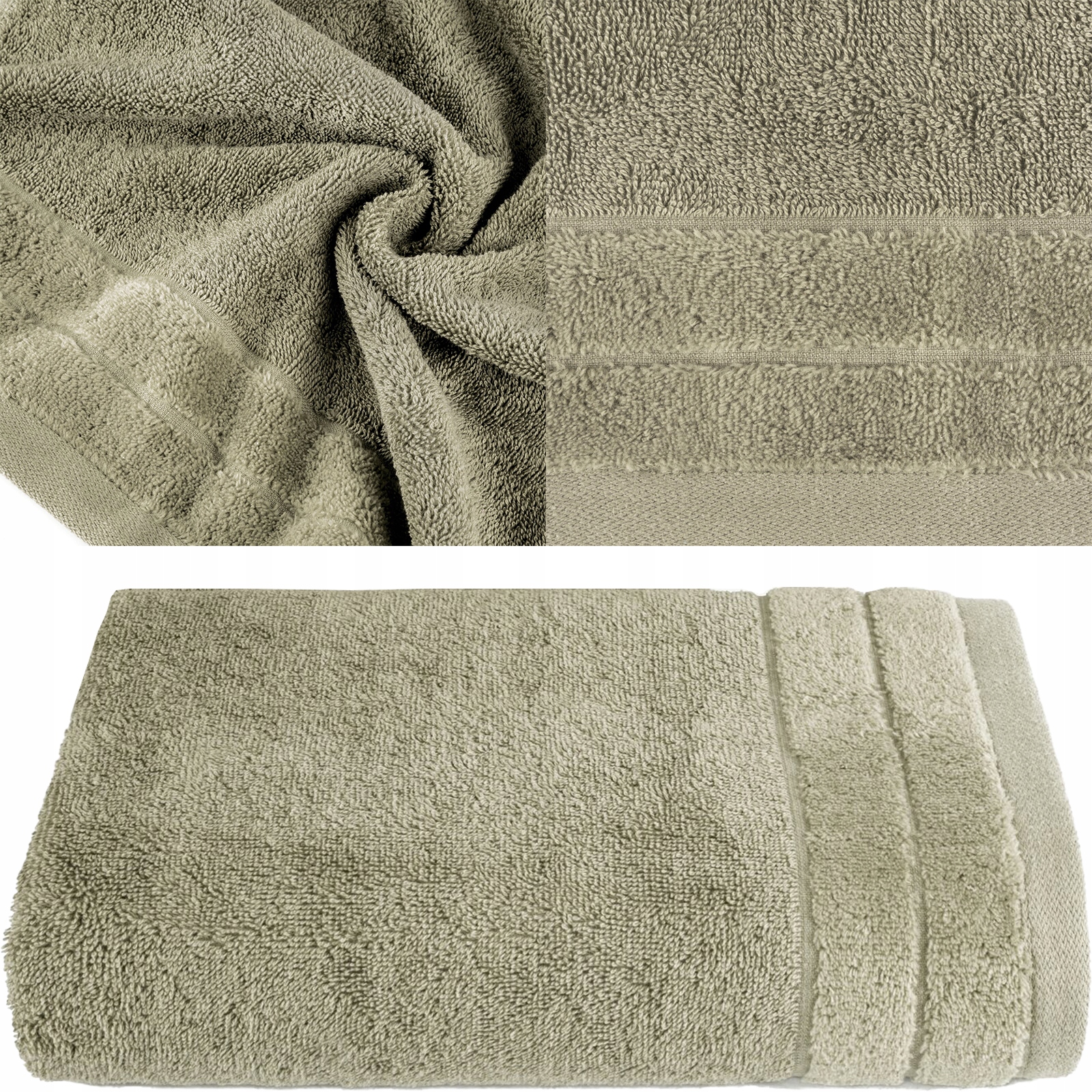 RĘCZNIK Z NATURALNEJ BAWEŁNY 50x90 BRĄZ - obrazek 4