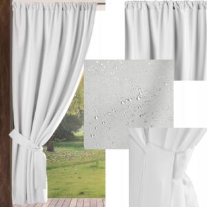 Zasłona ogrodowa 155x200 wodoodporna tunel