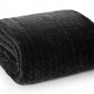 Koc Eurofirany poliester 150 cm x 200 cm czarny