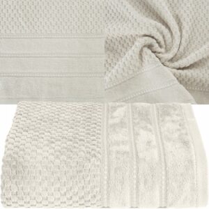 RĘCZNIK KĄPIELOWY BAWEŁNA 70x140 KOLORY PREZENT BEŻ