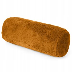 Poszewka w kształcie wałka z wypełnieniem 45 x 15cm miodowa