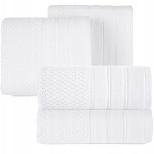 Ręcznik 2 x 50x90cm + 2 x 70x140cm 500g bawełna komplet biały