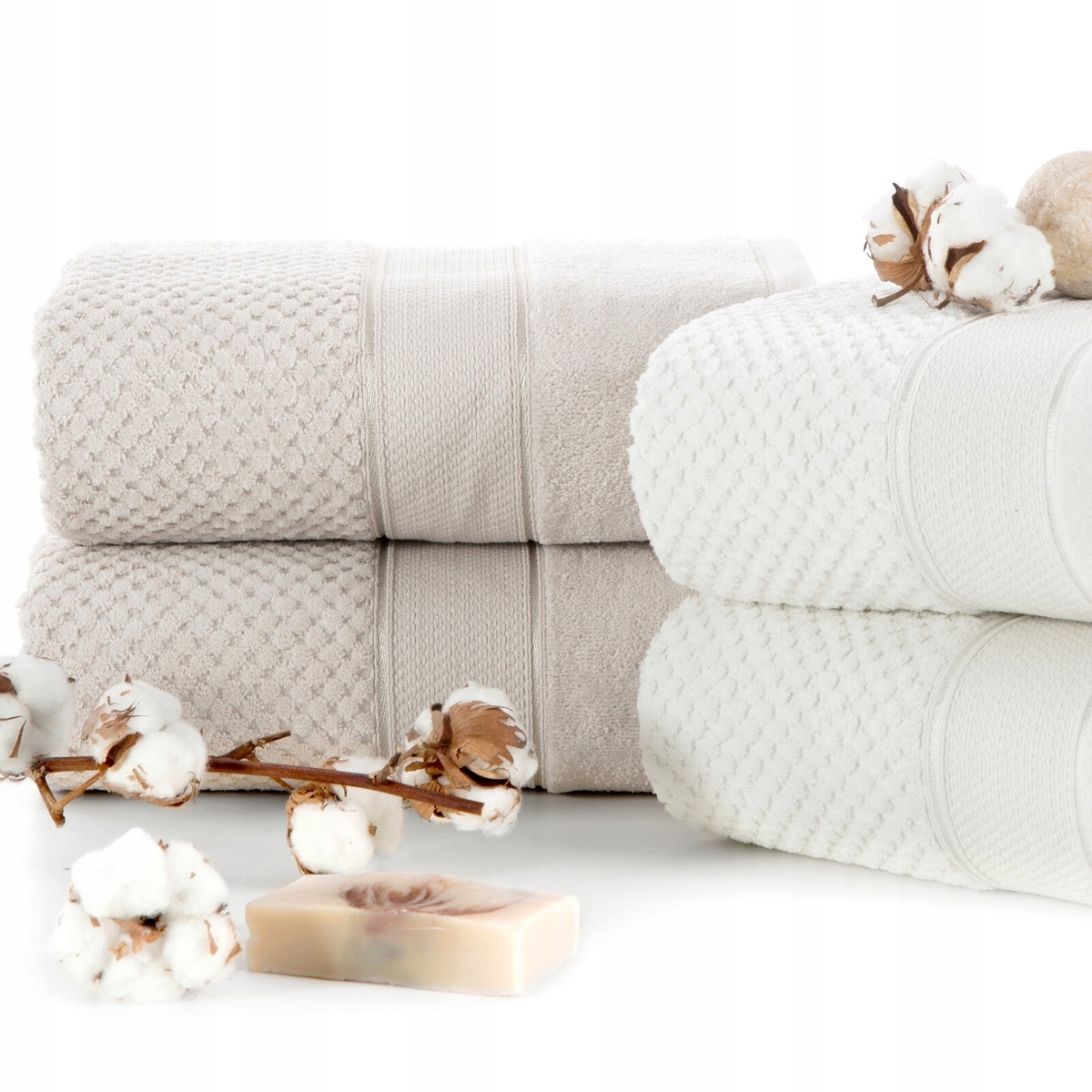 KOMPLET RĘCZNIKÓW 4x SZTUK RĘCZNIKI PREZENT bawełna 500 g/sm - obrazek 14