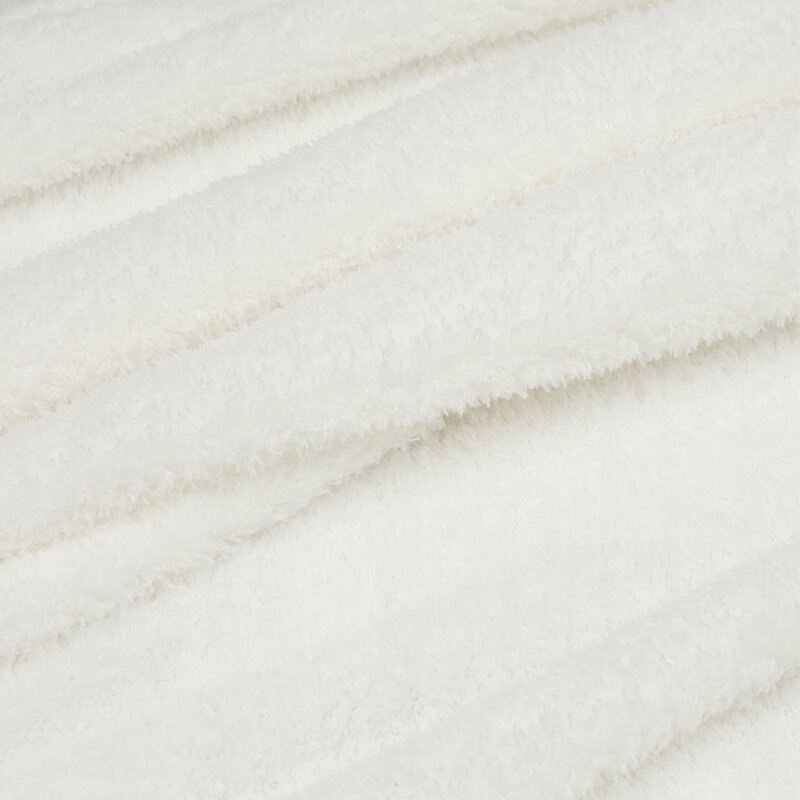 Mięciutki koc narzuta 200 cm x 220 cm biały typ flano prezent - obrazek 15