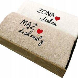 RĘCZNIKI 2 x 70x140 PREZENT ROCZNICA ŚLUBU