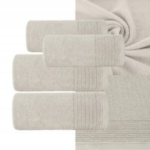 Ręcznik 2 x 50x90cm + 2 x 70x140cm 500g bawełna zestaw beż