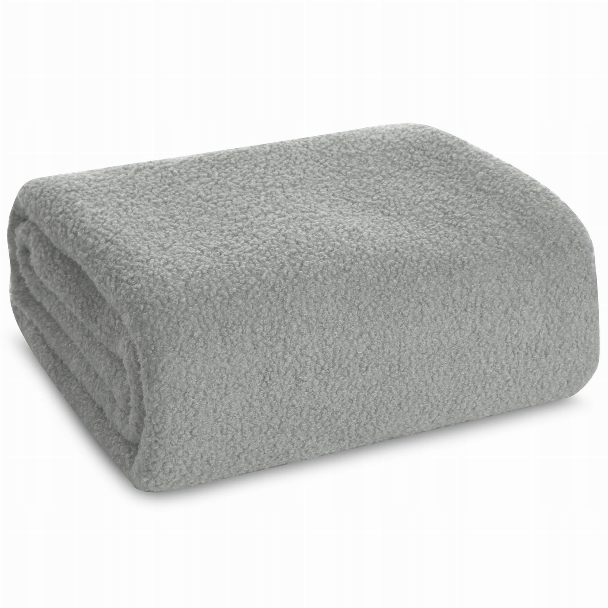 Mięciutki koc narzuta na kanapę 150 cm x 200 srebrny - obrazek 9