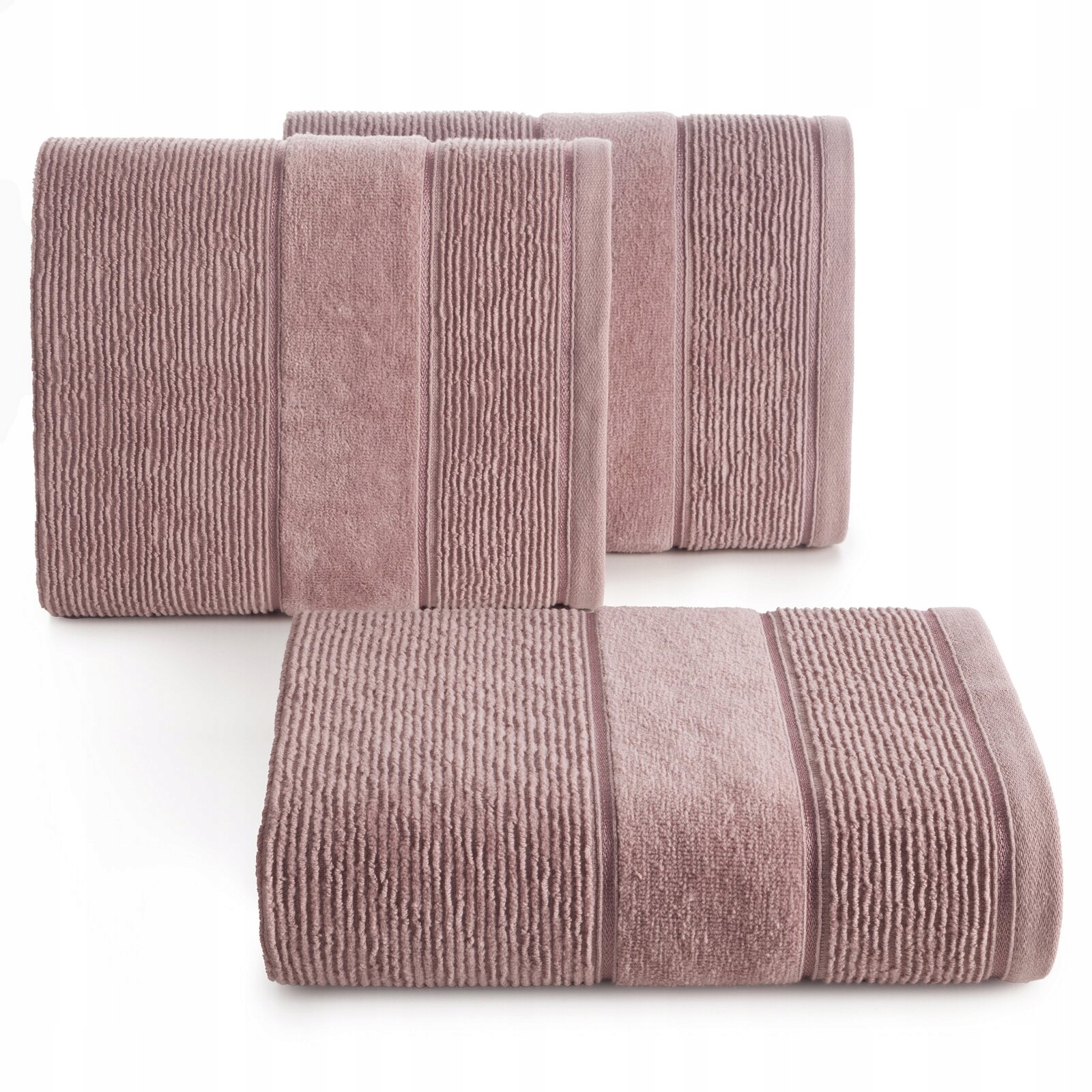 Ręcznik kąpielowy 70x140cm 500 gsm bawełna miękki chłonny pudrowy - obrazek 8