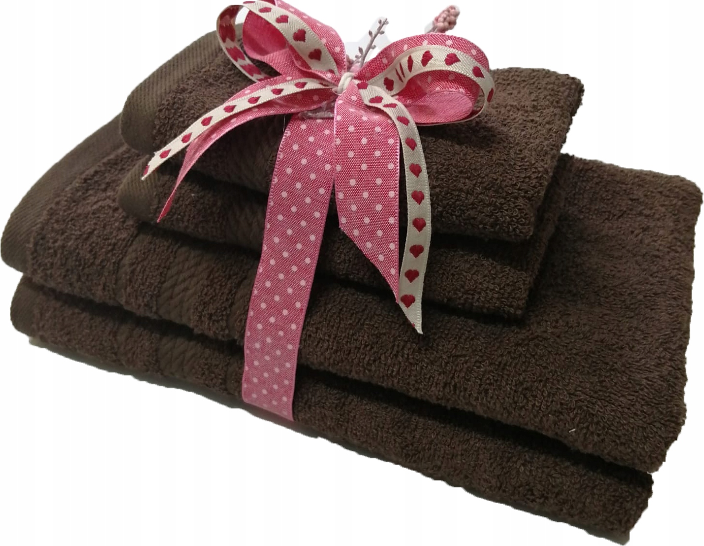 Ręcznik 2 x 30x50 + 2 x 50x90 + 2 x 70x140 450g komplet brązowy - obrazek 5