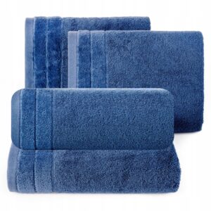 Ręcznik 2 x 50x90cm + 2 x 70x140cm 500g bawełna komplet granatowy
