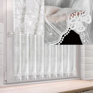 FIRANA DO KUCHNI BIAŁY KOLOR WYS 45 CM ZAZDROSTKA ETAMINA