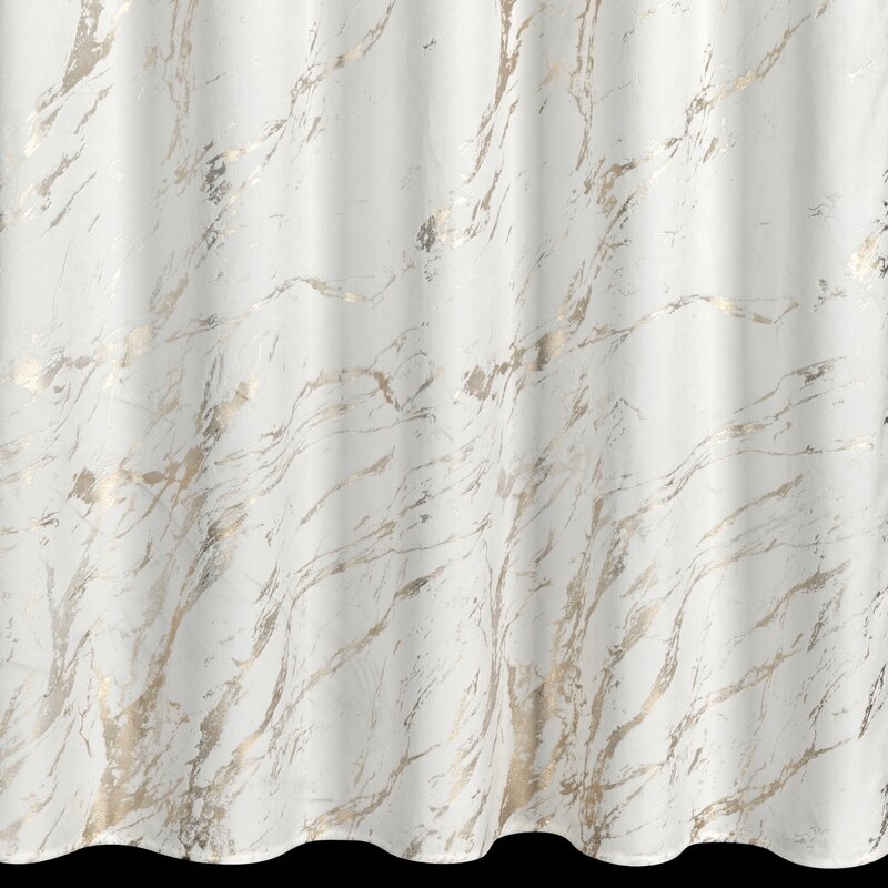 Zasłona Molly biały szampan 140x270 Eurofirany taśma - obrazek 5