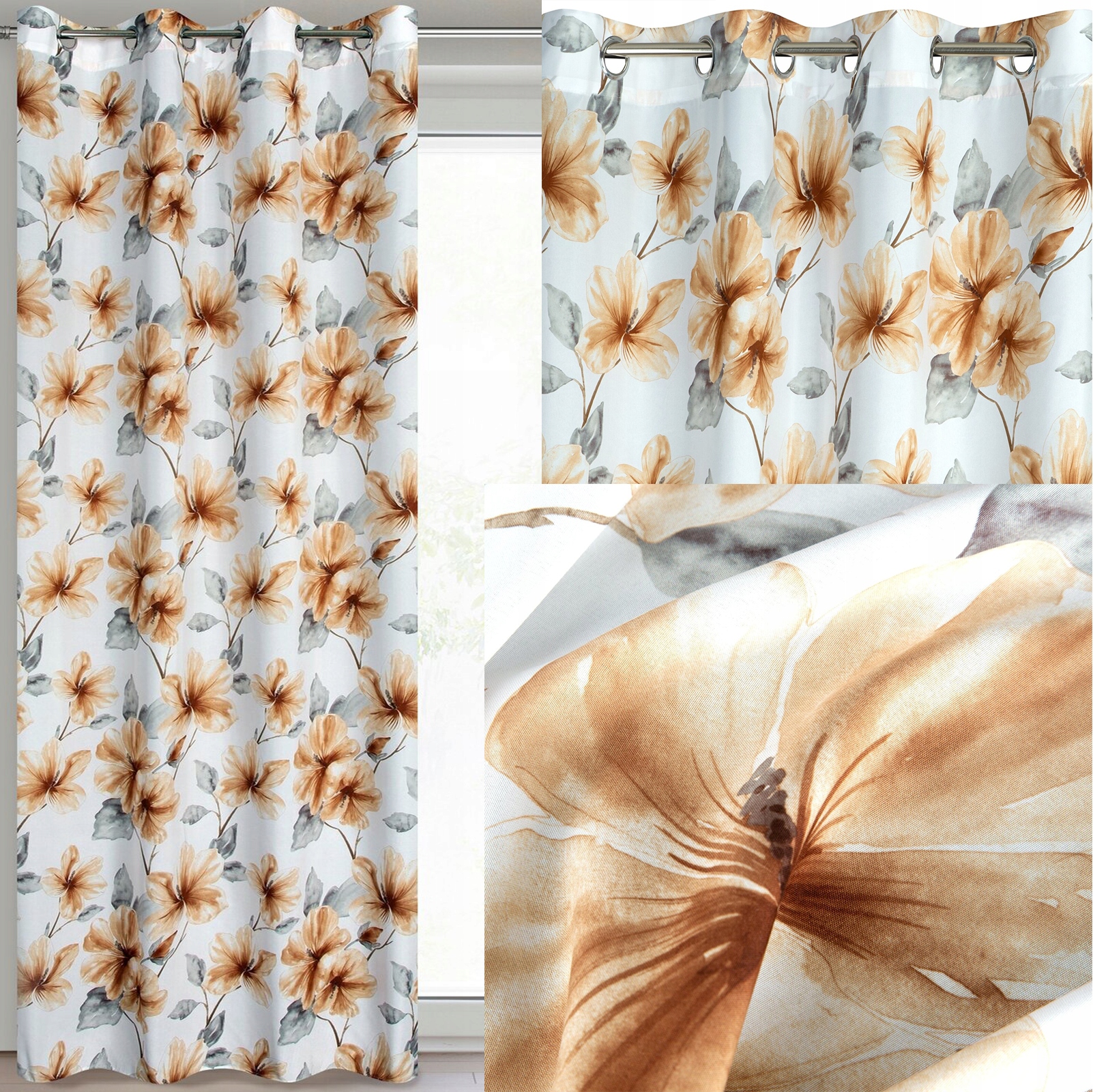 Zasłona półzaciemniające kółka 140 cm x 250 cm - obrazek 10