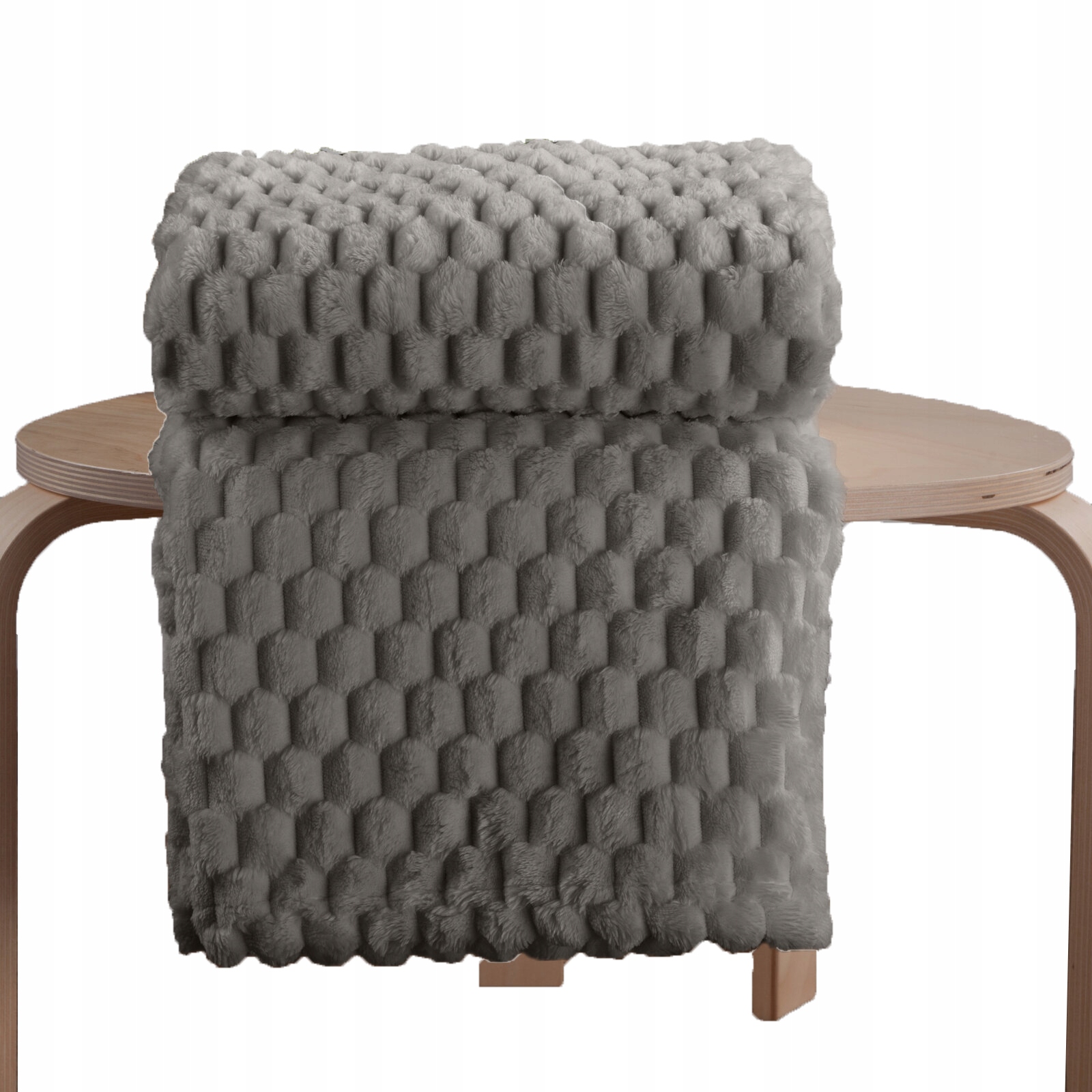 Koc narzuta 170 cm x 210 cm bardzo miękki w dotyku z efektem 3d - obrazek 12