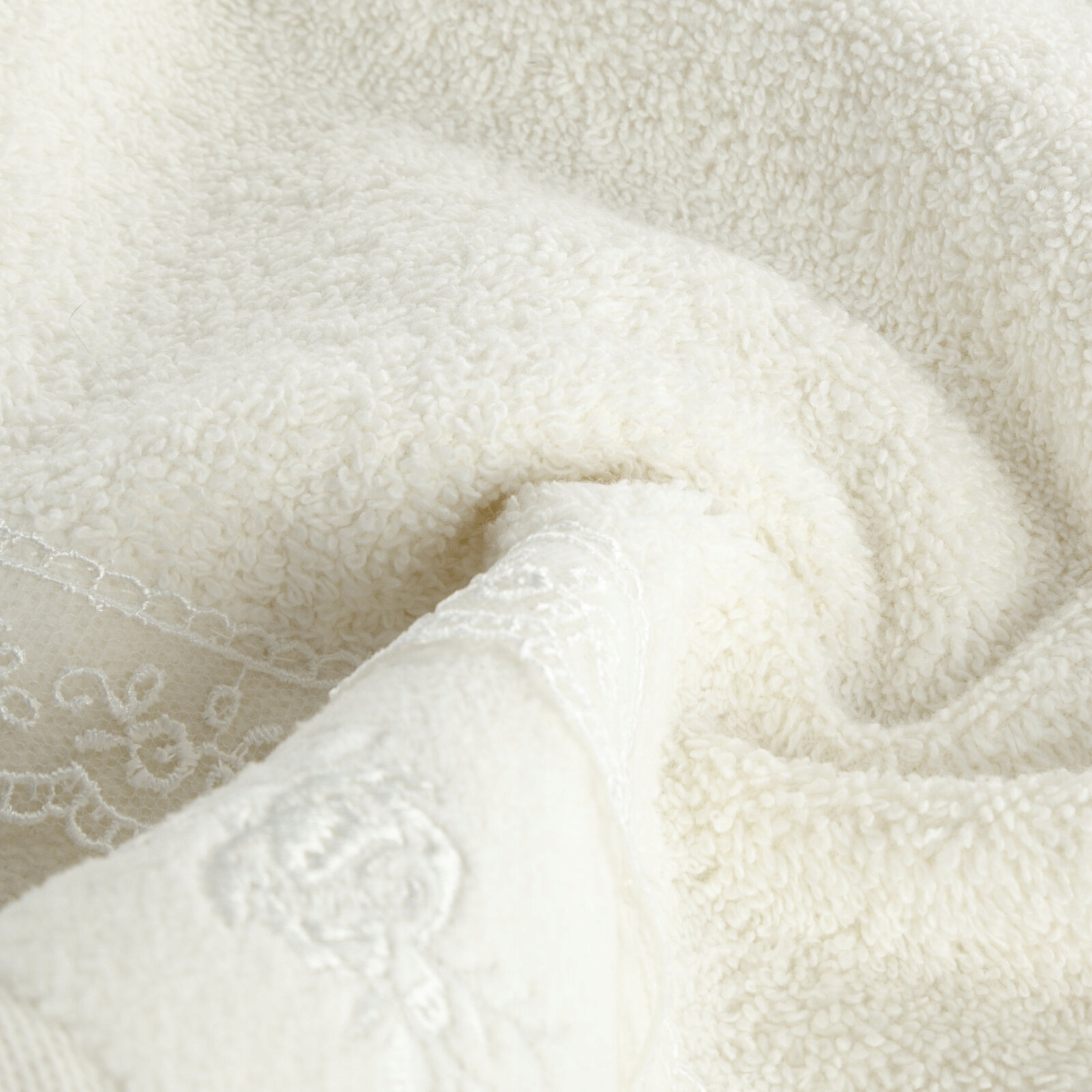 Piękny mięciutki ręcznik kąpielowy bawełna 30x50 krem prezent ślub rocznica - obrazek 11