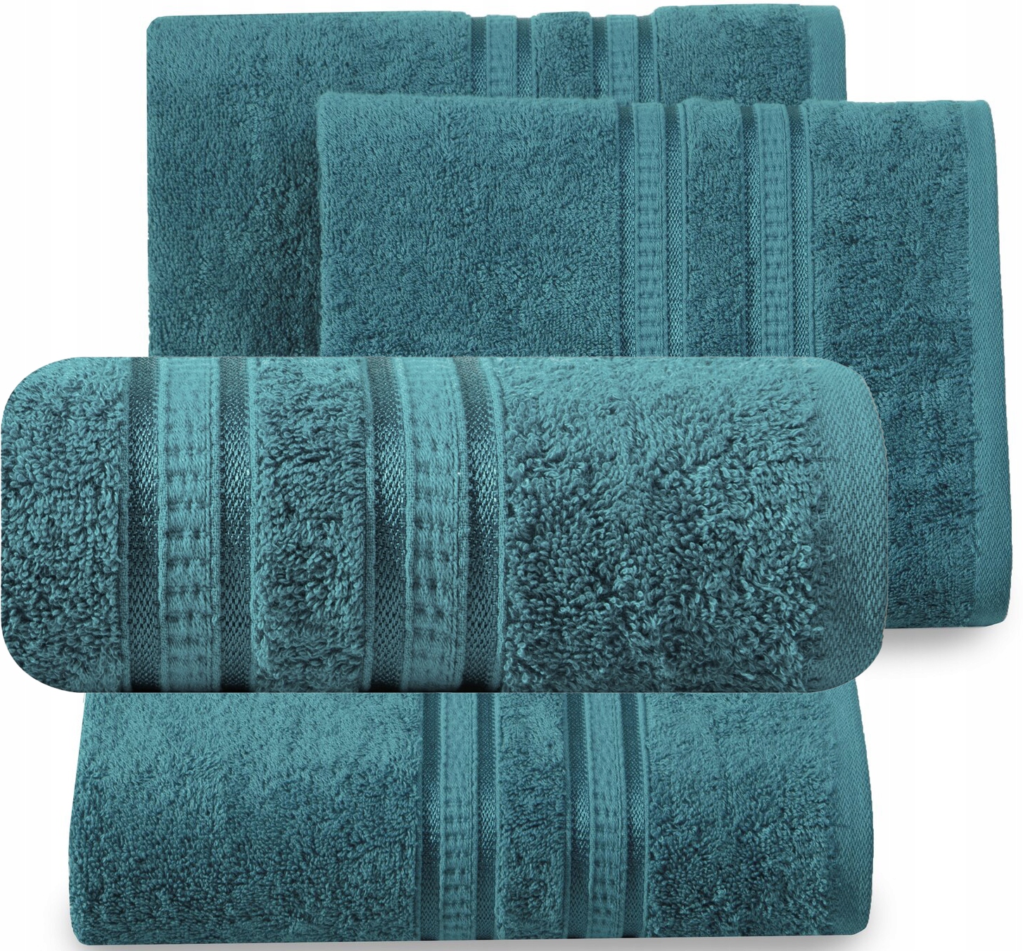 RĘCZNIKI PREMIUM ZESTAW 4 SZT 2 X 50X90 + 2 X 70X140 PREZENT - obrazek 6