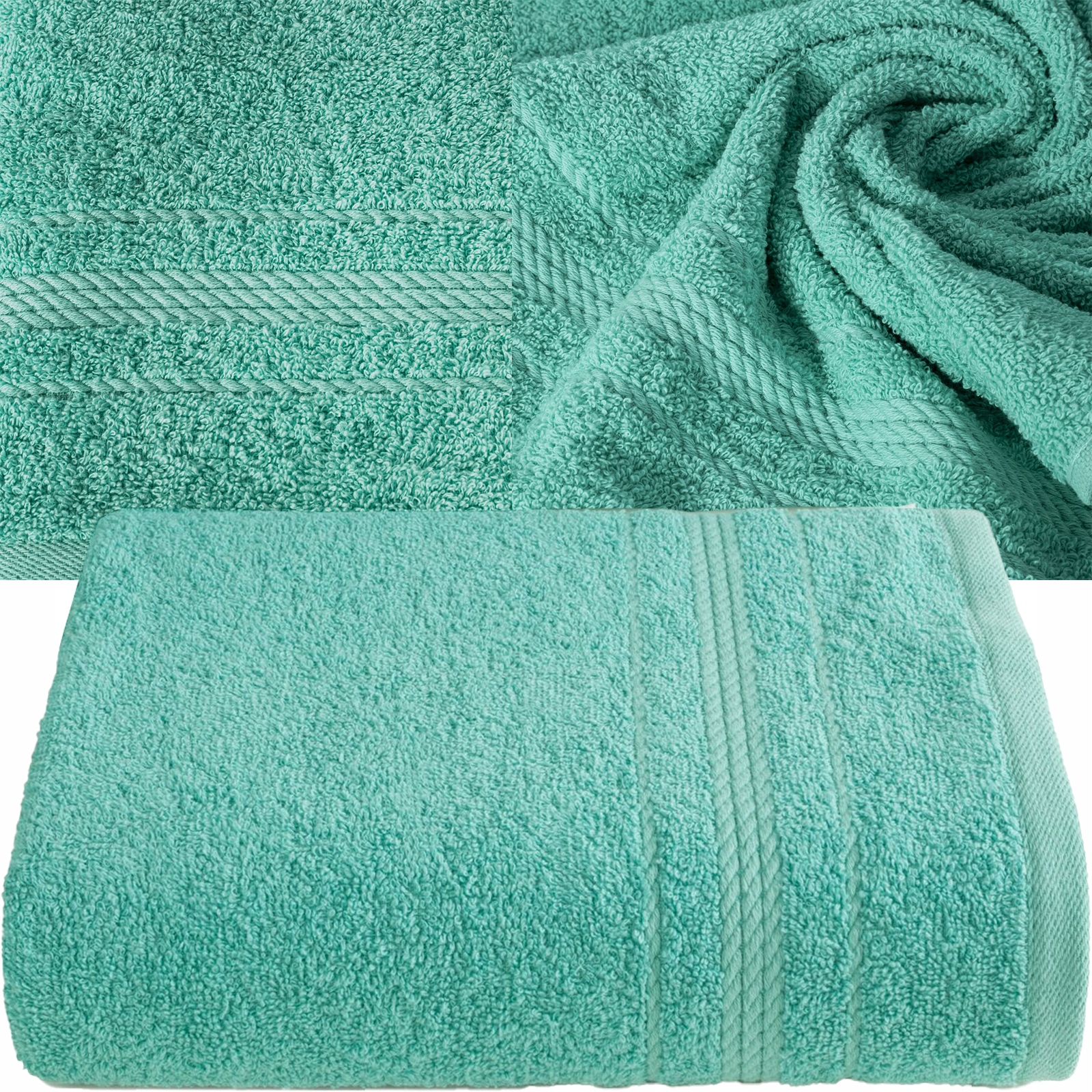 Miękki ręcznik kąpielowy 70X140 gramatura 450 MIĘTA - obrazek 5