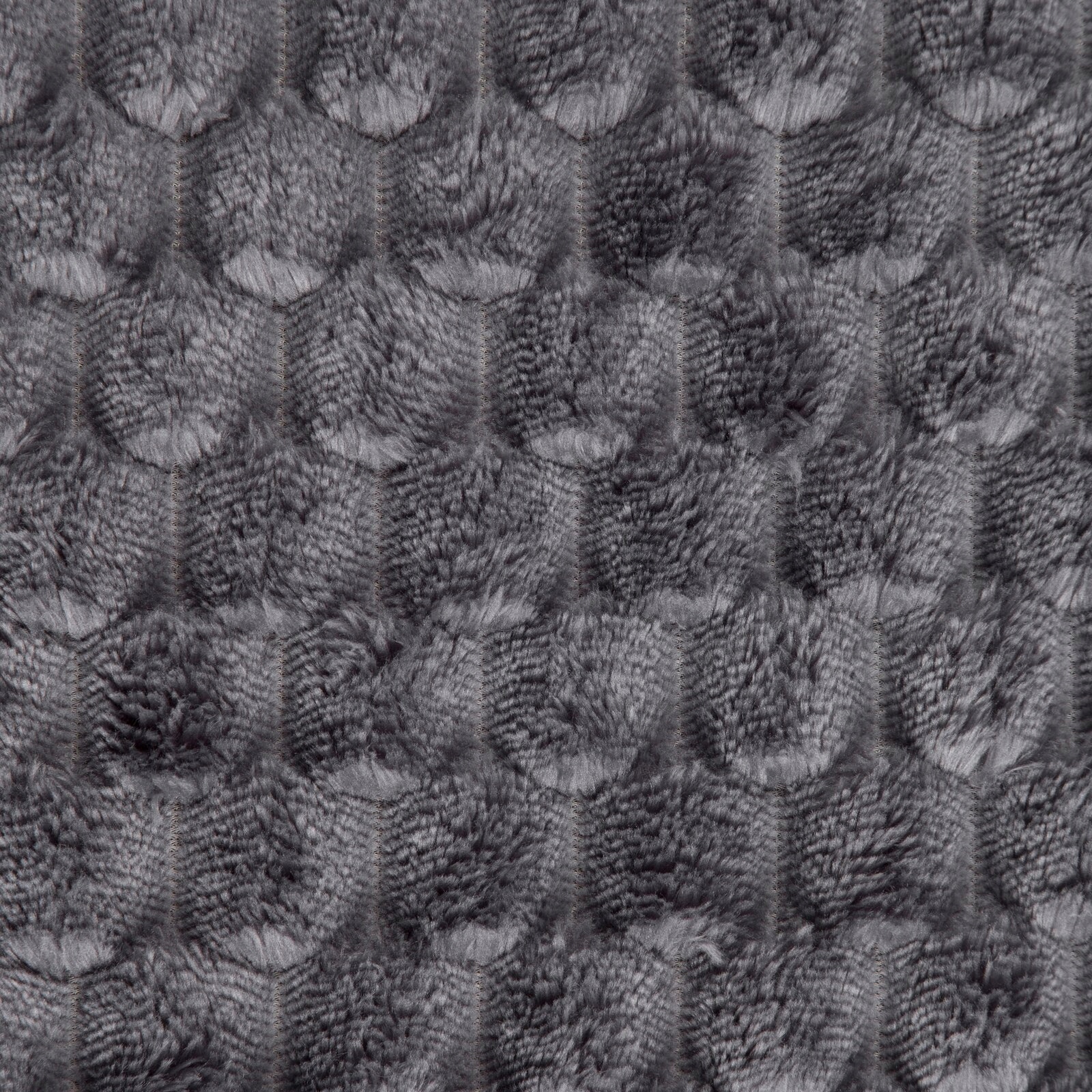 Koc narzuta 70 cm x 160 cm bardzo miękki w dotyku z efektem 3d stalowy - obrazek 4