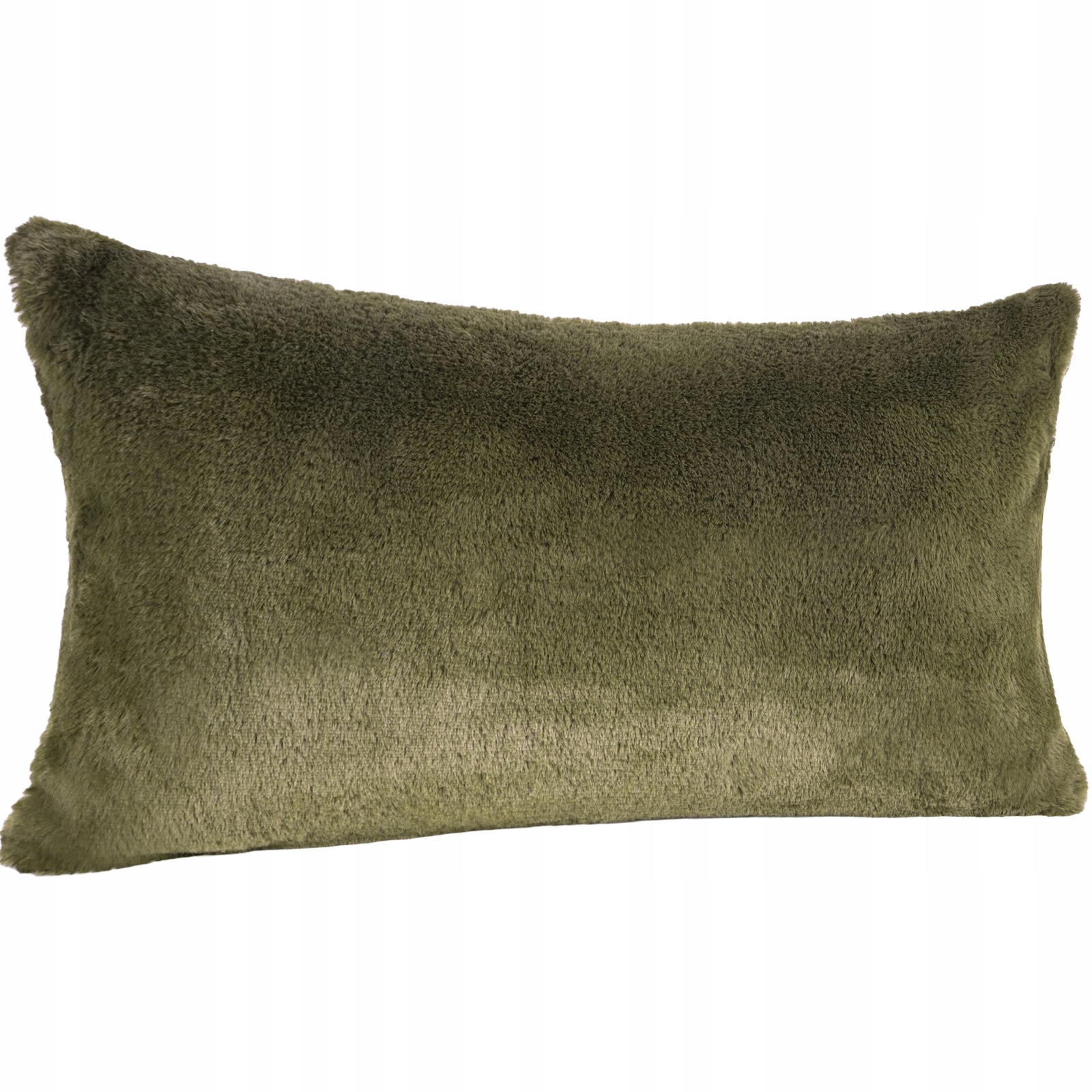 Futrzana poszewka dekoracyjna 30 x 50cm oliwka - obrazek 2