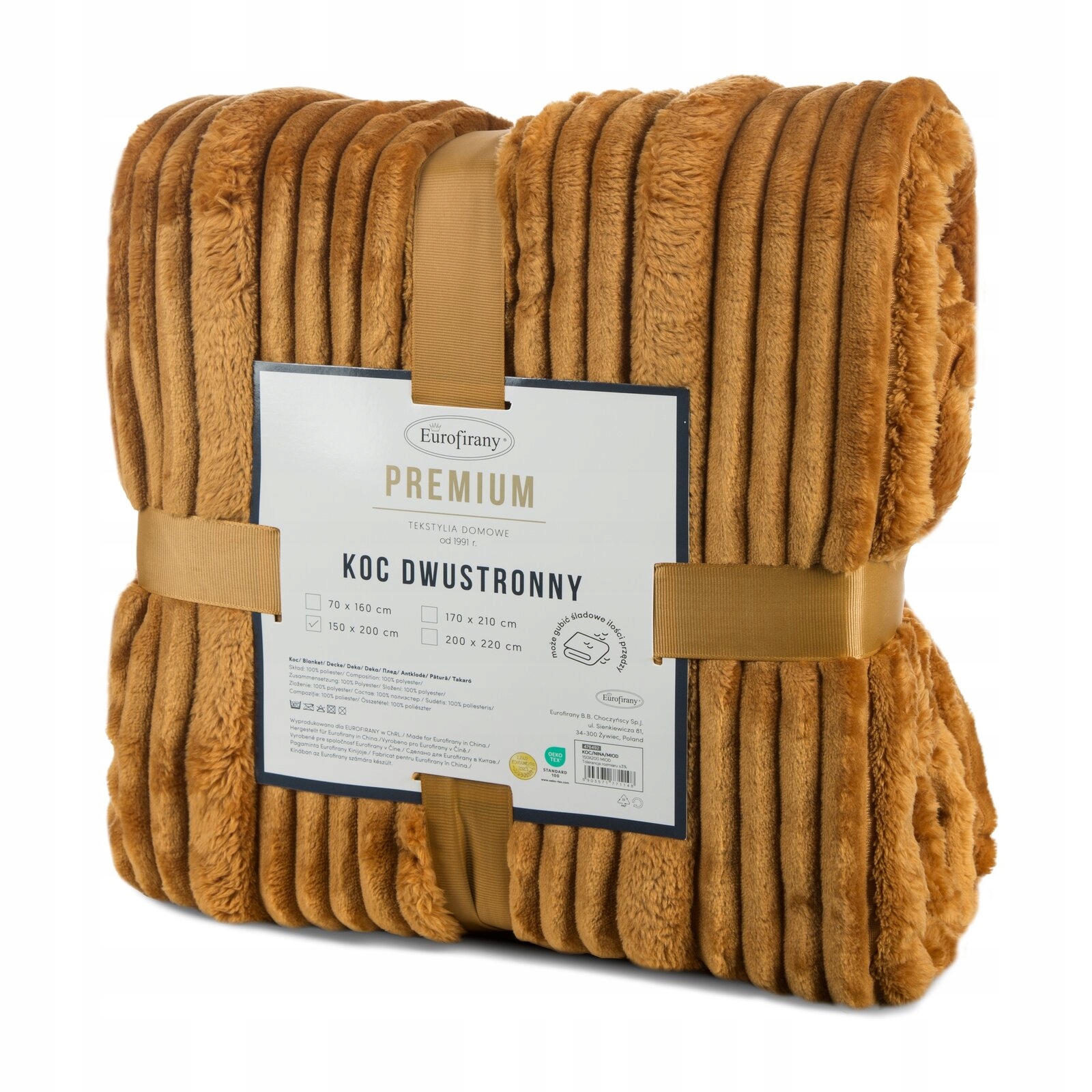 Koc narzuta mięciutki gruby 220 cm x 200 cm - obrazek 11