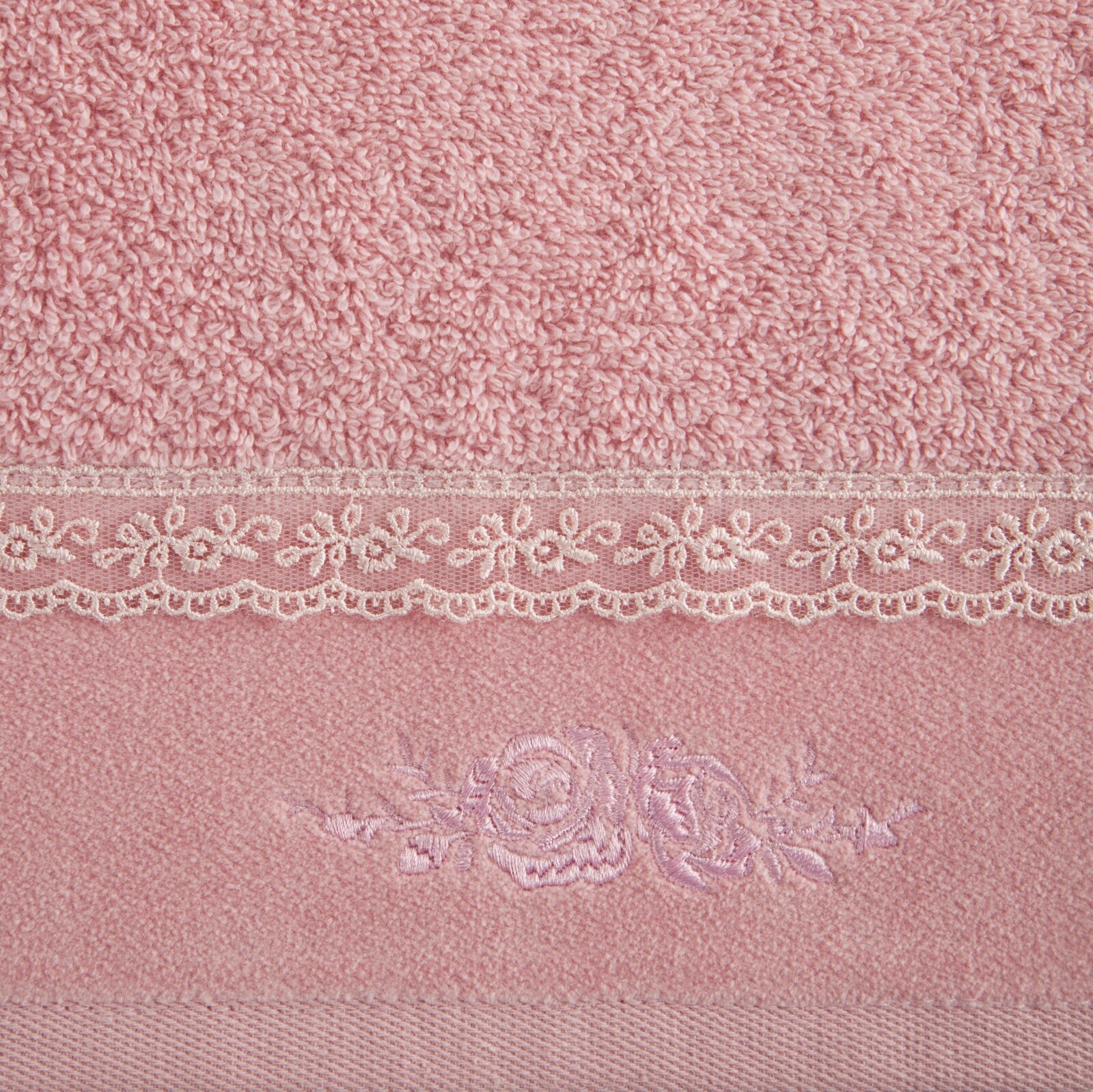 Piękny mięciutki ręcznik kąpielowy bawełna 50x90 różowy prezent - obrazek 10