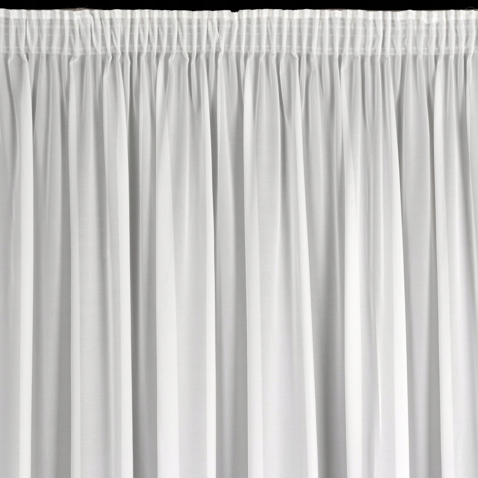 Firana gotowa biała 400x270 taśma szyfon bez prasowania - obrazek 7