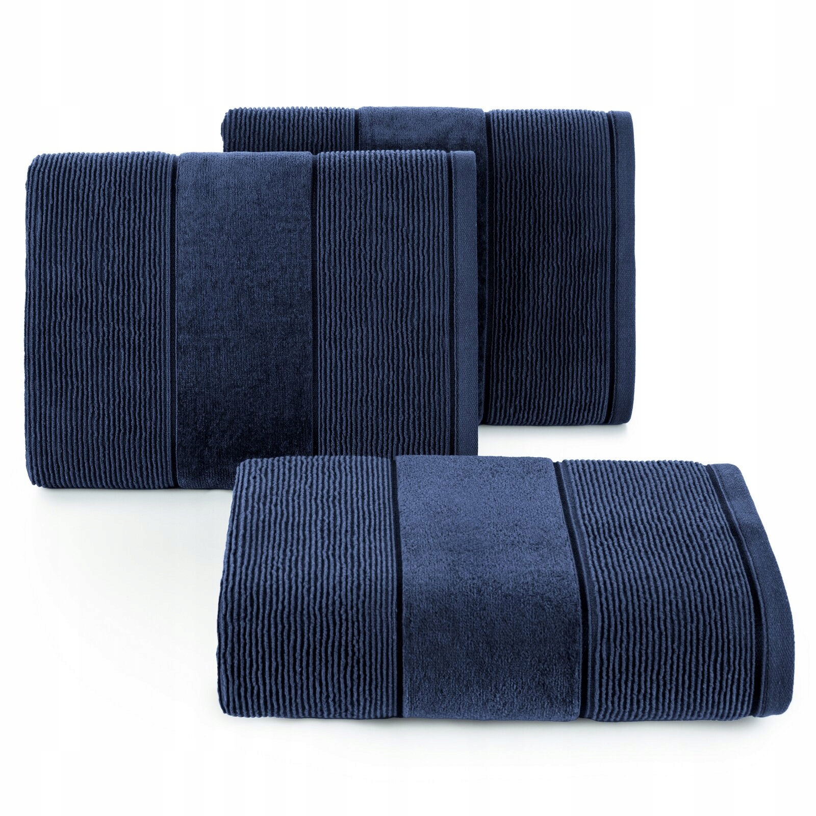 Ręcznik kąpielowy 50x90cm 500 gsm bawełna miękki chłonny granatowy - obrazek 8