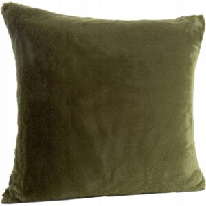 Poszewka dekoracyjna 45 x 45cm futrzana oliwkowy